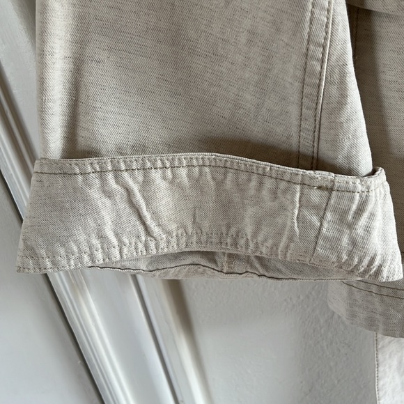 Baum Und Pferdgarten linen utility jacket with tie waist boxy work chore jacket - Picture 5 of 8